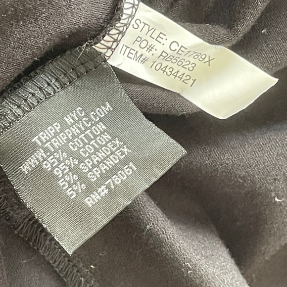 Tripp NYC Black High Low goth lace up corset velvet lace Dress size 1x - Picture 11 of 13